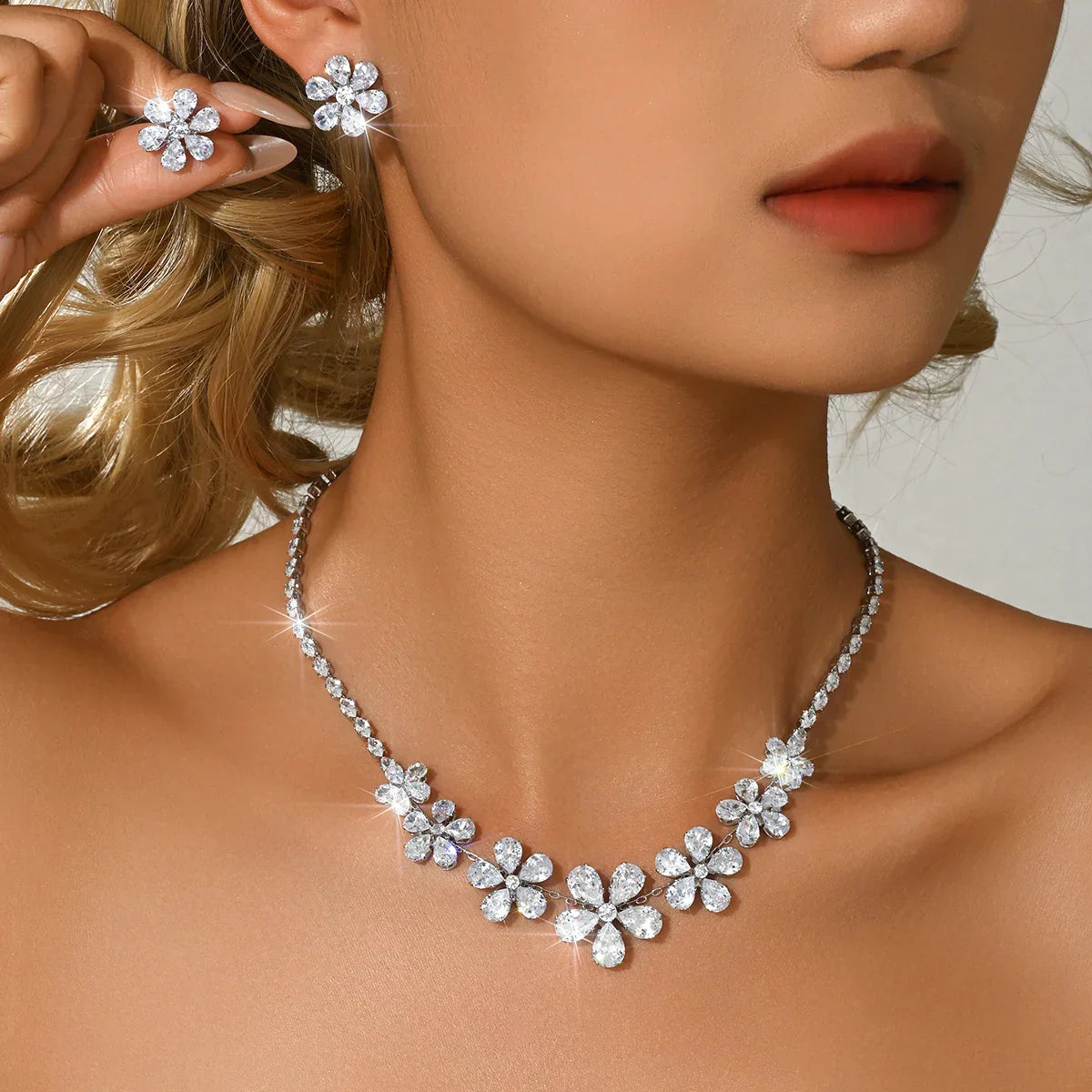Elevate Your Wedding Look with the Blossom Blaze Bridal Duo