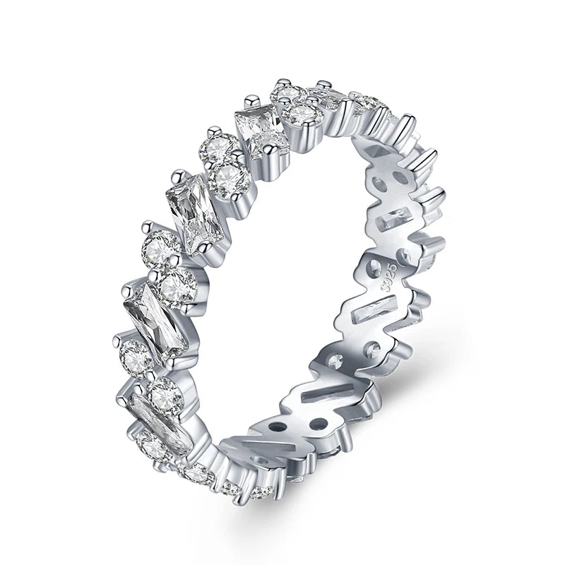 Modian 925 Sterling Silver Irregular Stackable Ring