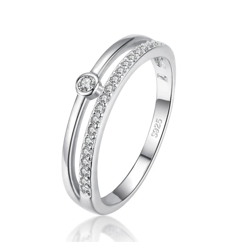 Modian 925 Sterling Silver Irregular Stackable Ring