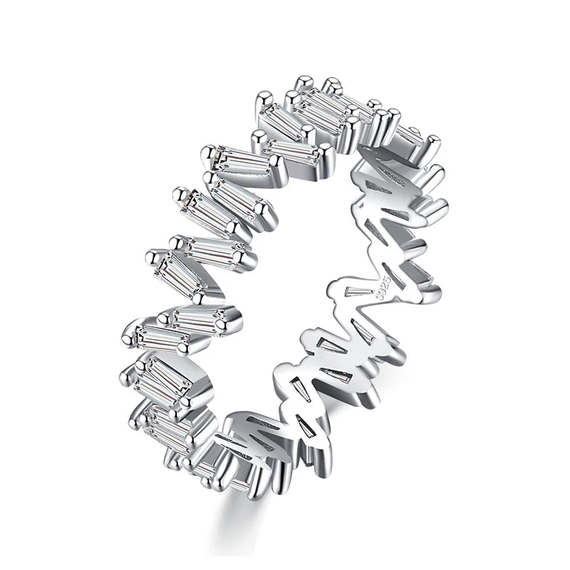 Modian 925 Sterling Silver Irregular Stackable Ring