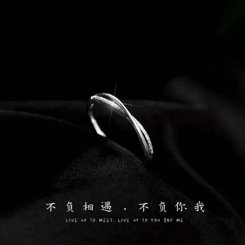Matte Silver Cross Ring – Minimalist Elegance for Women