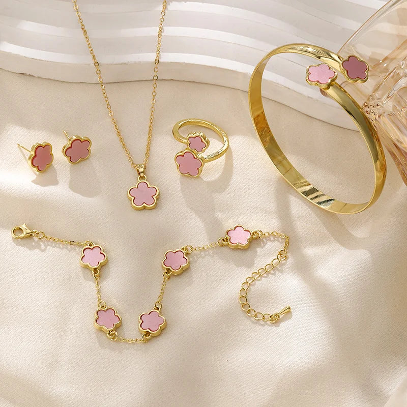 Noir Clover Jewelry Set
