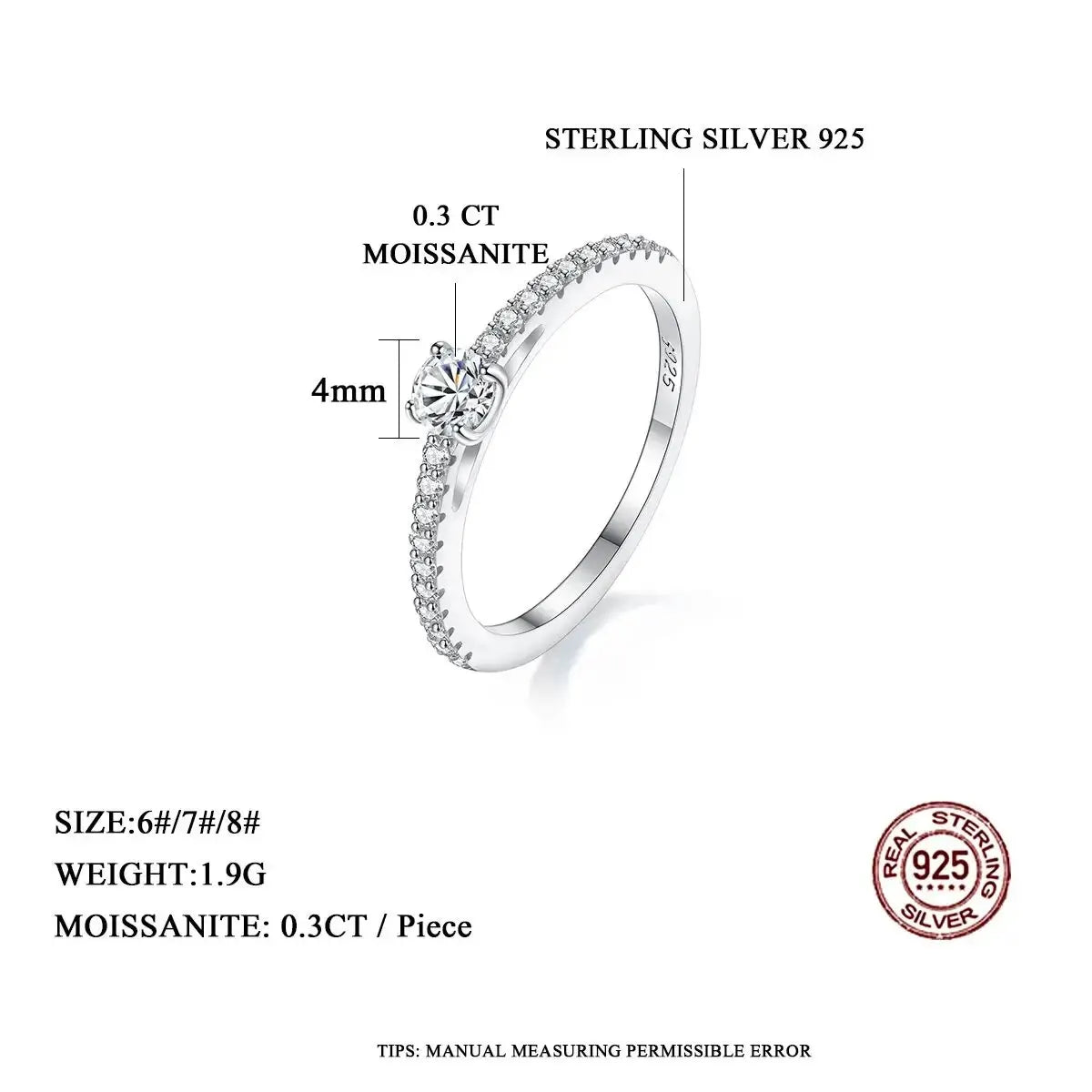Eternal Spark Moissanite Solitaire Ring