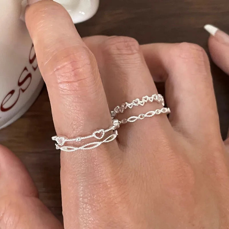 Ventfille Silver Heart Ring