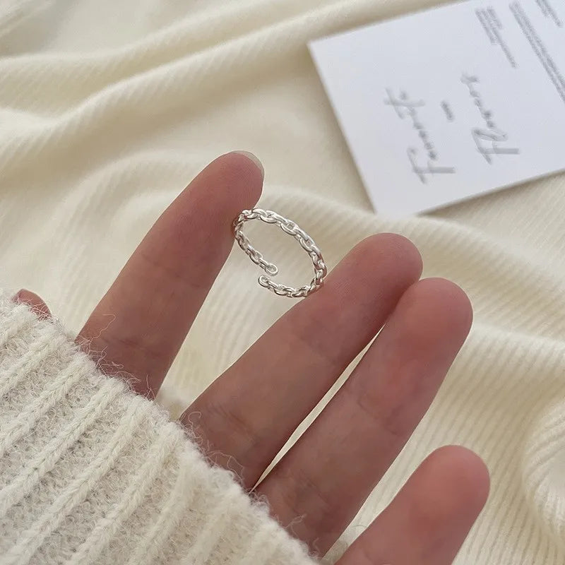 BF CLUB 925 Sterling Silver Vintage Ring for Women