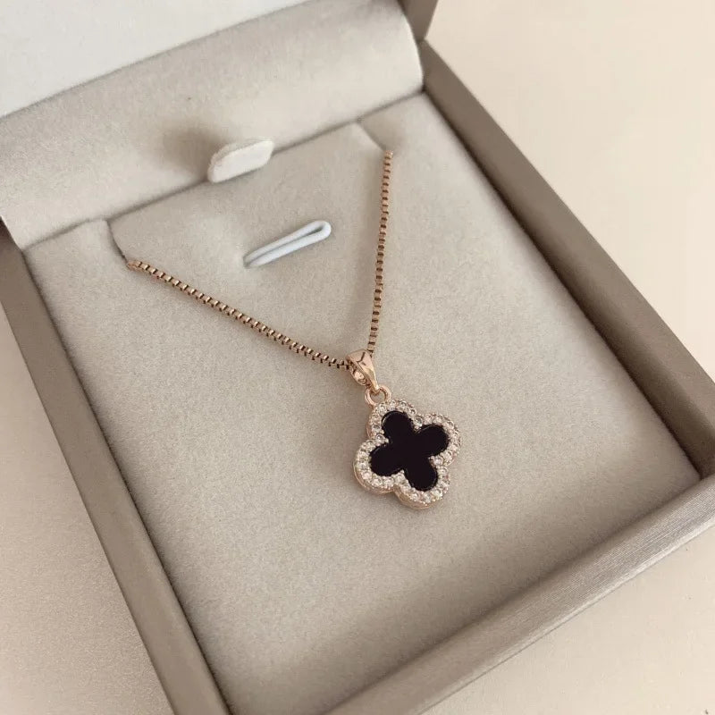 Double-Sided Clover Necklace